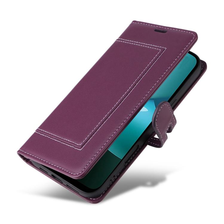 For Redmi 15C 5G / 4G Global 171mm / Poco C85 4G Stitched Magnetic Buckle Leather Phone Case