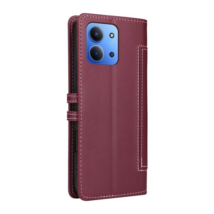 For Redmi 15C 5G / 4G Global 171mm / Poco C85 4G Stitched Magnetic Buckle Leather Phone Case