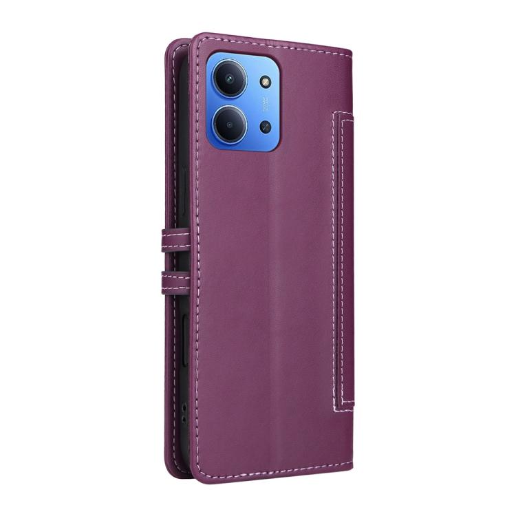 For Redmi 15C 5G / 4G EU 173mm / Poco C85 5G Stitched Magnetic Buckle Leather Phone Case