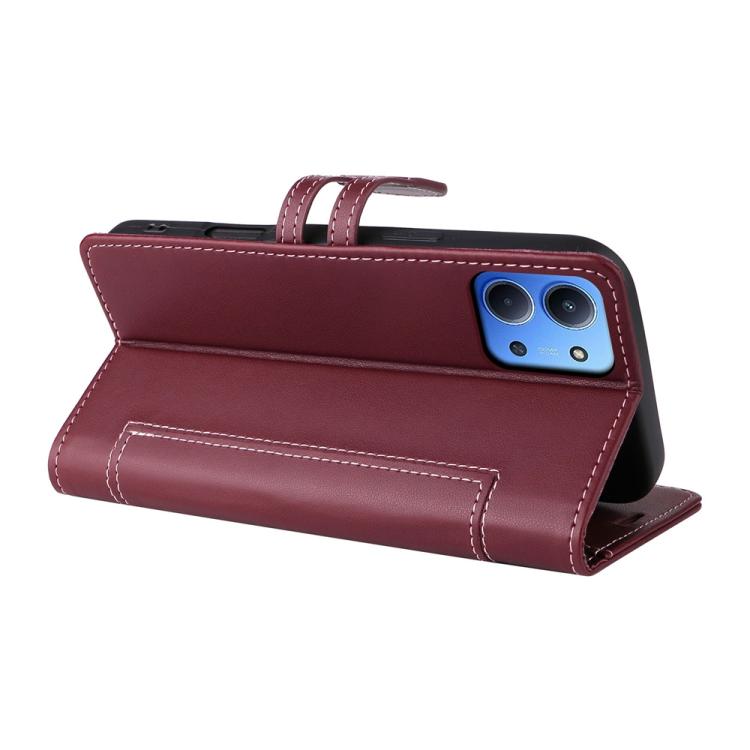 For Redmi 15C 5G / 4G EU 173mm / Poco C85 5G Stitched Magnetic Buckle Leather Phone Case