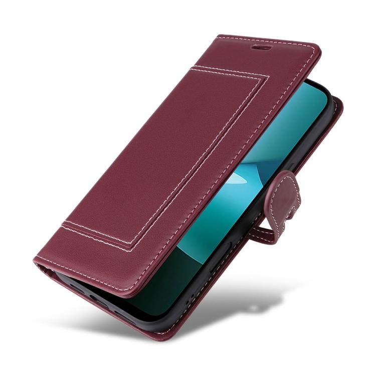 For Redmi 15C 5G / 4G EU 173mm / Poco C85 5G Stitched Magnetic Buckle Leather Phone Case
