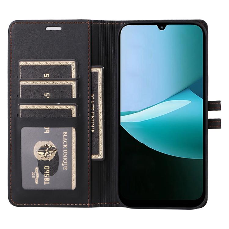 For Redmi 15C 5G / 4G EU 173mm / Poco C85 5G Stitched Magnetic Buckle Leather Phone Case
