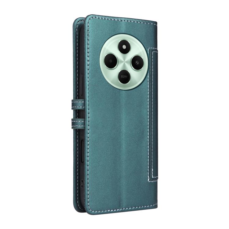 For Redmi 14C / Redmi A3 Pro / Xiaomi Poco C75 Stitched Magnetic Buckle Leather Phone Case