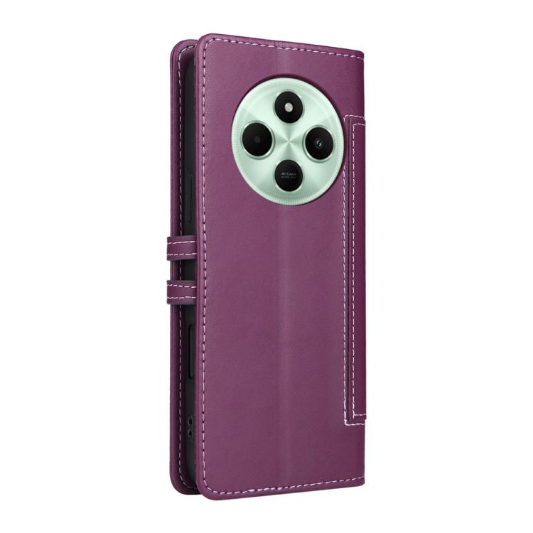 For Redmi 14C / Redmi A3 Pro / Xiaomi Poco C75 Stitched Magnetic Buckle Leather Phone Case