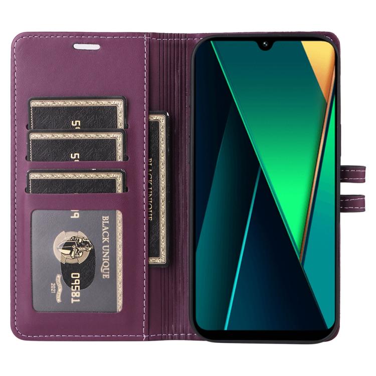 For Redmi 14C / Redmi A3 Pro / Xiaomi Poco C75 Stitched Magnetic Buckle Leather Phone Case