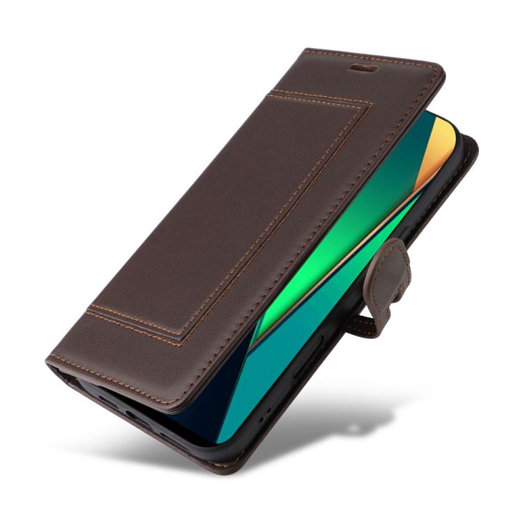 For Redmi 14C / Redmi A3 Pro / Xiaomi Poco C75 Stitched Magnetic Buckle Leather Phone Case