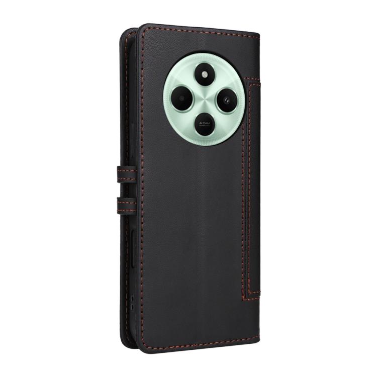 For Redmi 14C / Redmi A3 Pro / Xiaomi Poco C75 Stitched Magnetic Buckle Leather Phone Case