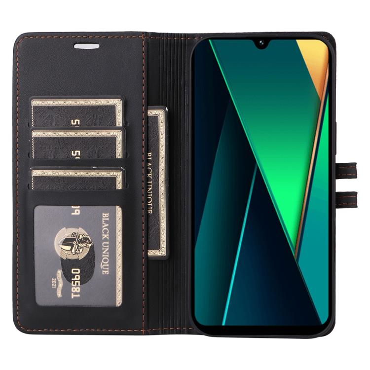 For Redmi 14C / Redmi A3 Pro / Xiaomi Poco C75 Stitched Magnetic Buckle Leather Phone Case