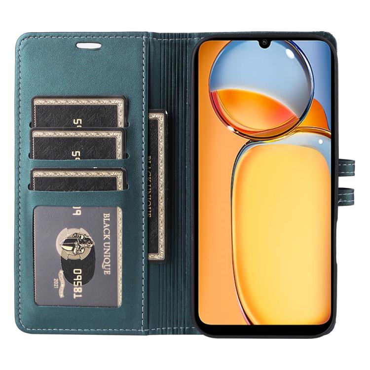 For Redmi 13C / Xiaomi Poco C65 Stitched Magnetic Buckle Leather Phone Case