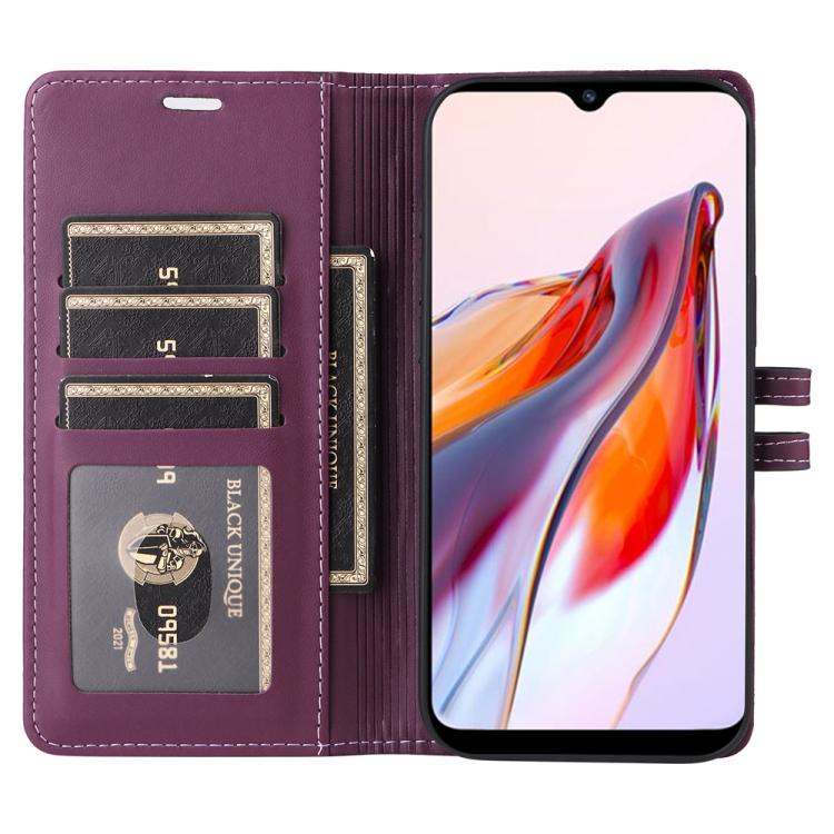 For Redmi 12C / 11A / Xiaomi Poco C55 Stitched Magnetic Buckle Leather Phone Case