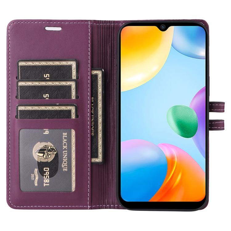 For Redmi 10C Stitched Magnetic Buckle Leather Phone Case