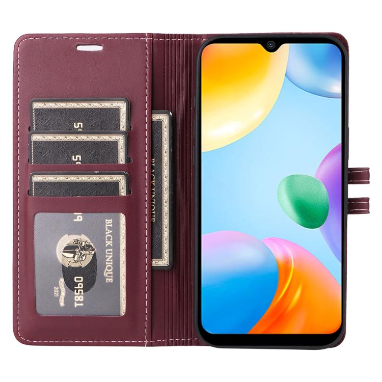 For Redmi 10C Stitched Magnetic Buckle Leather Phone Case