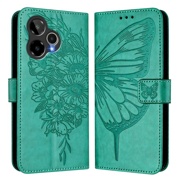 For Cricket Icon Plus 2026 / Icon 7 5G Embossed Butterfly Leather Phone Case