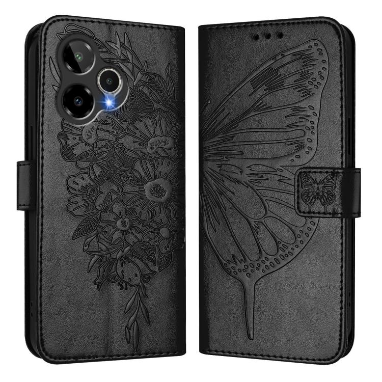For AT&T Verge 2 Embossed Butterfly Leather Phone Case