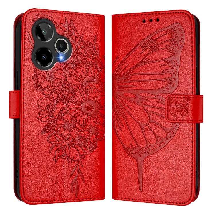 For AT&T Verge 2 Embossed Butterfly Leather Phone Case