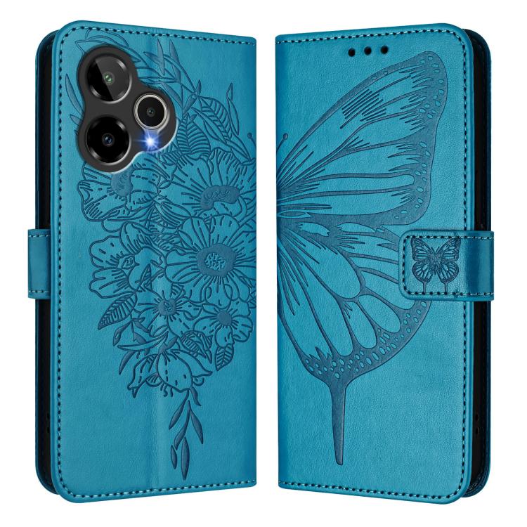For AT&T Verge 2 Embossed Butterfly Leather Phone Case