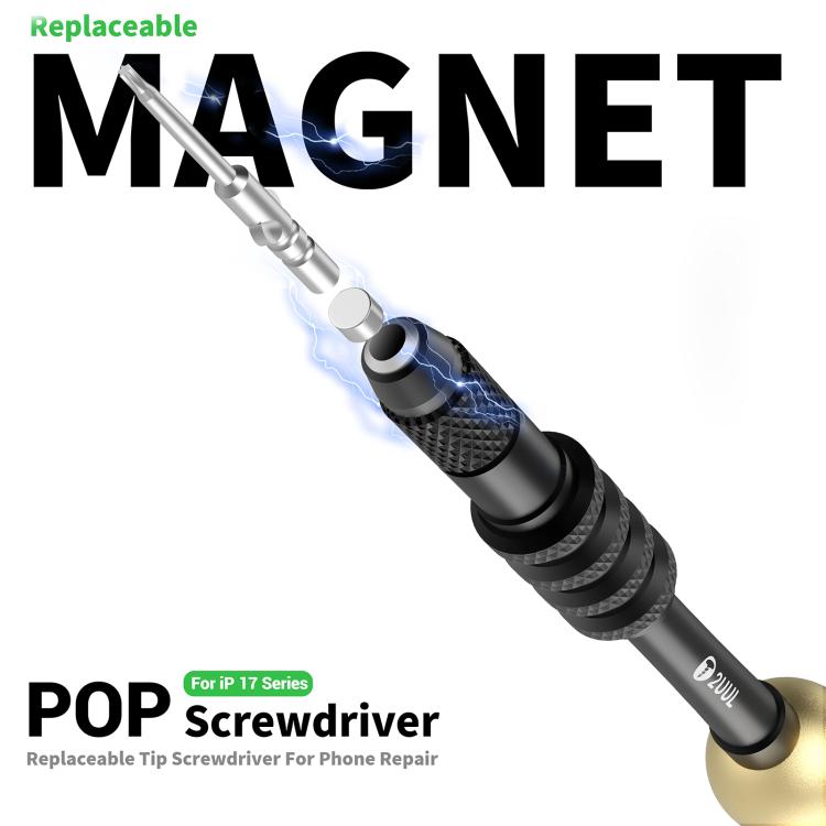 2UUL SD87 POP Screwdriver Replaceable Tip Screwdriver for iPhone 17 Series