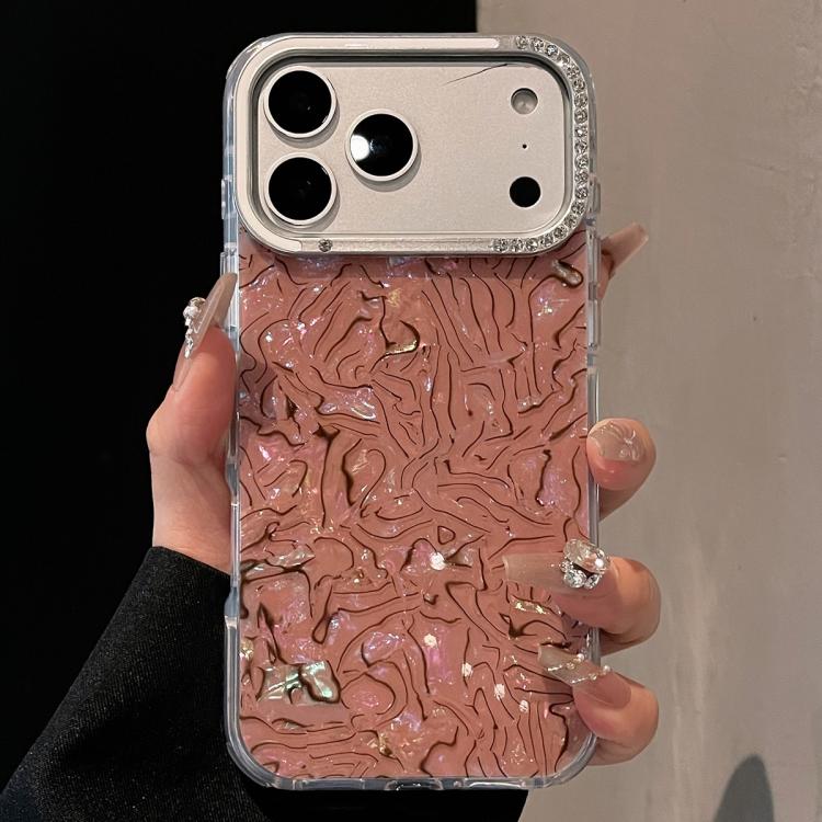 For iPhone 17 Pro Ink Rhythm Colorful Shell Pattern TPU Hybrid IMD Phone Case