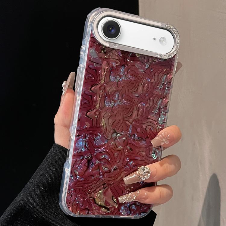 For iPhone Air Ink Rhythm Colorful Shell Pattern TPU Hybrid IMD Phone Case