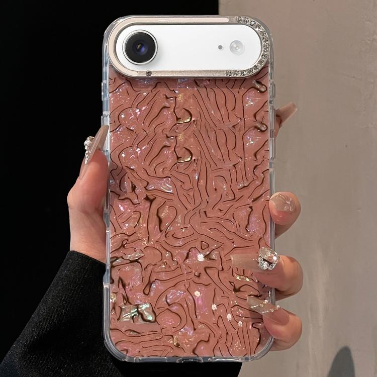 For iPhone Air Ink Rhythm Colorful Shell Pattern TPU Hybrid IMD Phone Case