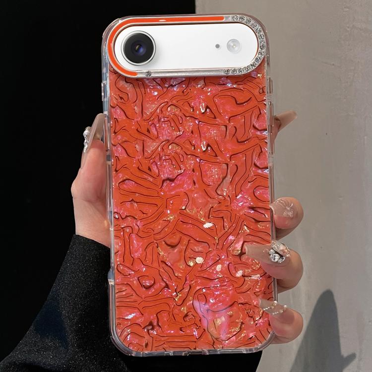 For iPhone Air Ink Rhythm Colorful Shell Pattern TPU Hybrid IMD Phone Case