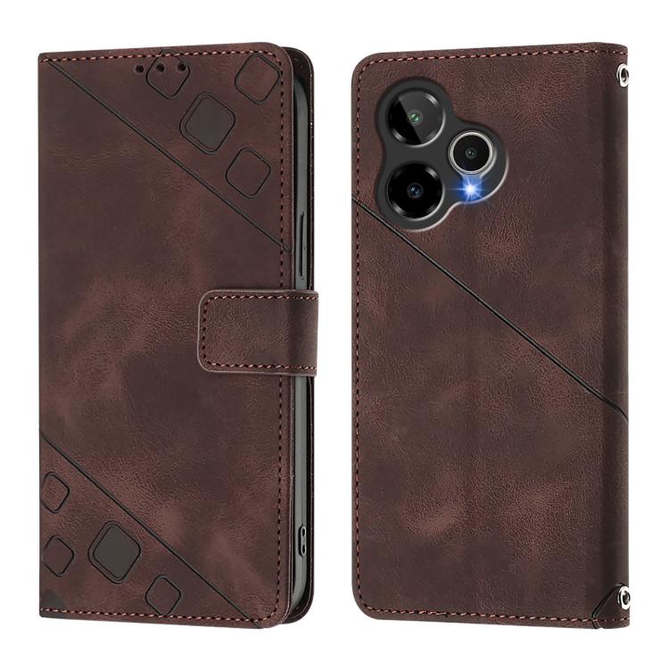 For AT&T Verge 2 Skin-feel Embossed Leather Phone Case