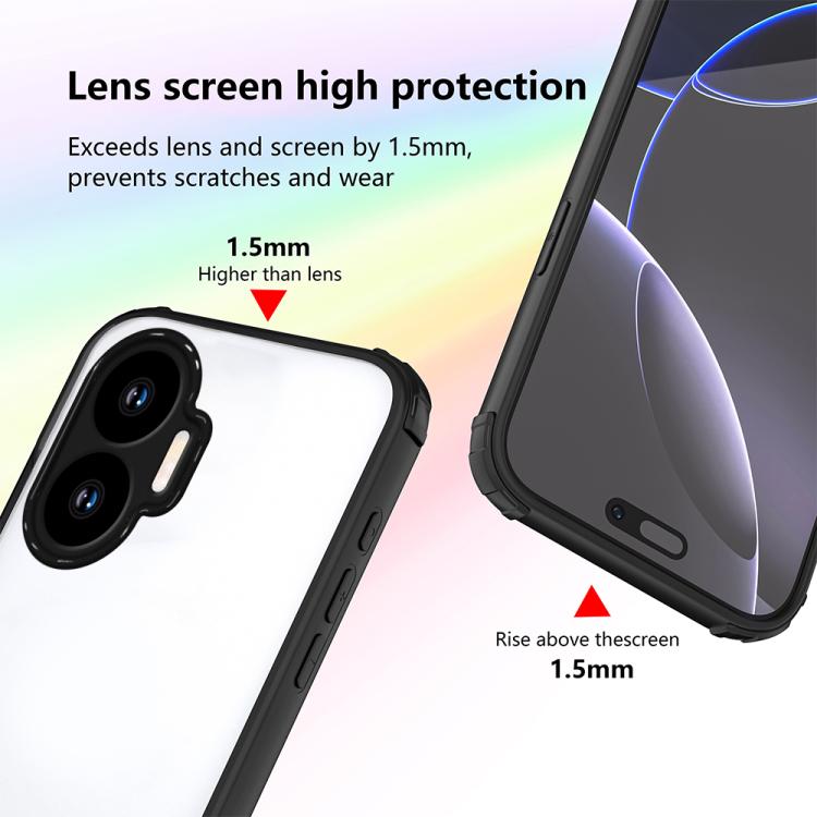 For Xiaomi Poco F7 / Redmi Turbo 4 Pro Four Corners Shield Shockproof TPU Hybrid PC Phone Case