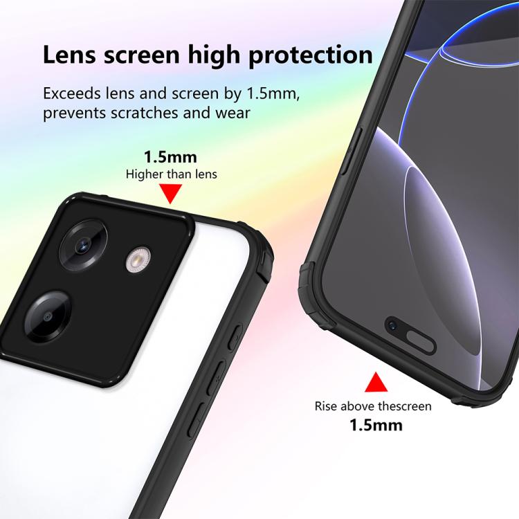 For Xiaomi Poco M7 Pro 5G Four Corners Shield Shockproof TPU Hybrid PC Phone Case