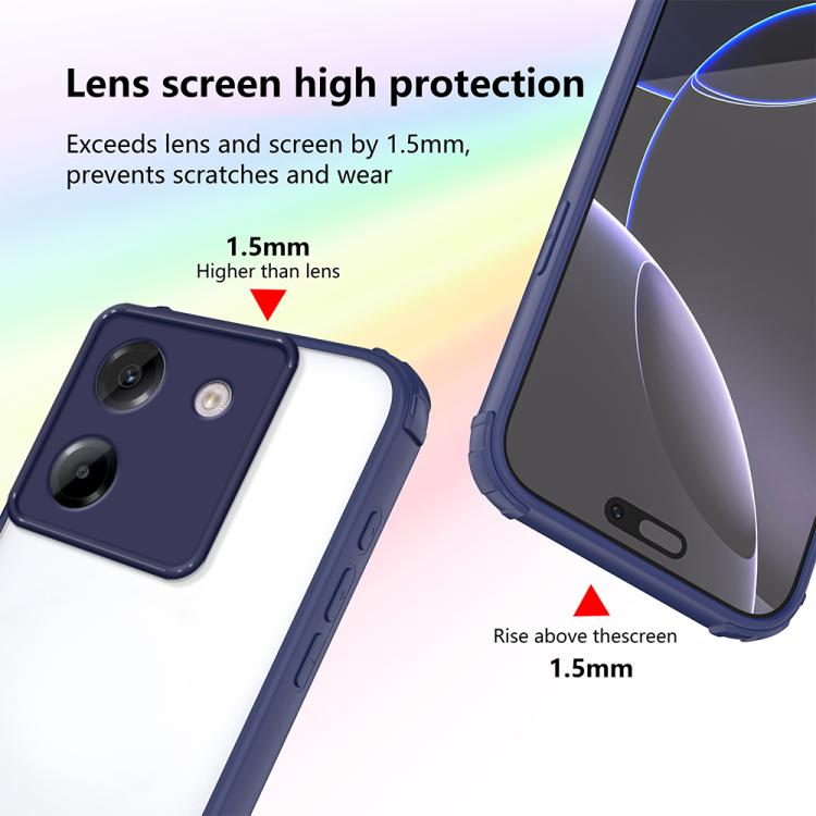 For Xiaomi Poco M7 Pro 5G Four Corners Shield Shockproof TPU Hybrid PC Phone Case