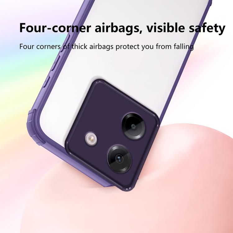 For Xiaomi Poco M7 Pro 5G Four Corners Shield Shockproof TPU Hybrid PC Phone Case