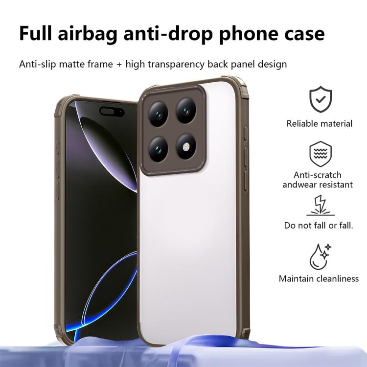 Xiaomi 14T Four Corners Shield Shockproof TPU Hybrid PC Phone Case
