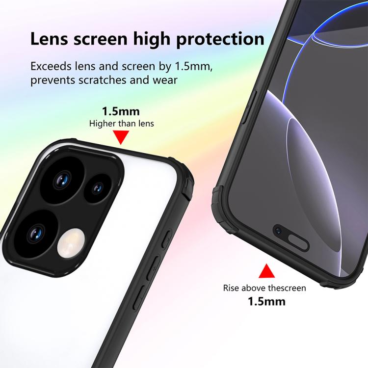 For Xiaomi Poco M6 Pro 4G Four Corners Shield Shockproof TPU Hybrid PC Phone Case