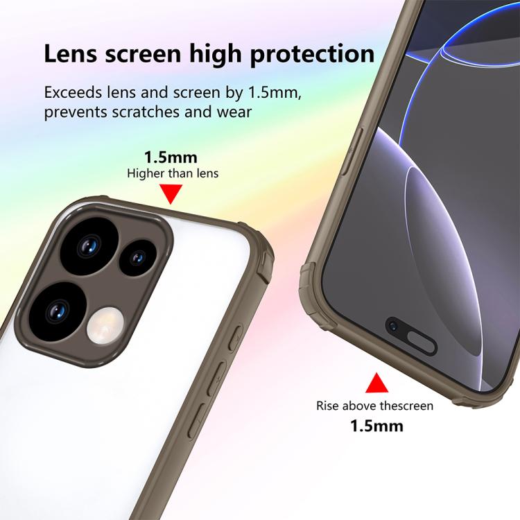 For Xiaomi Poco M6 Pro 4G Four Corners Shield Shockproof TPU Hybrid PC Phone Case