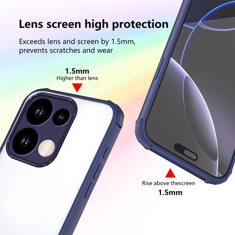 For Xiaomi Poco M6 Pro 4G Four Corners Shield Shockproof TPU Hybrid PC Phone Case