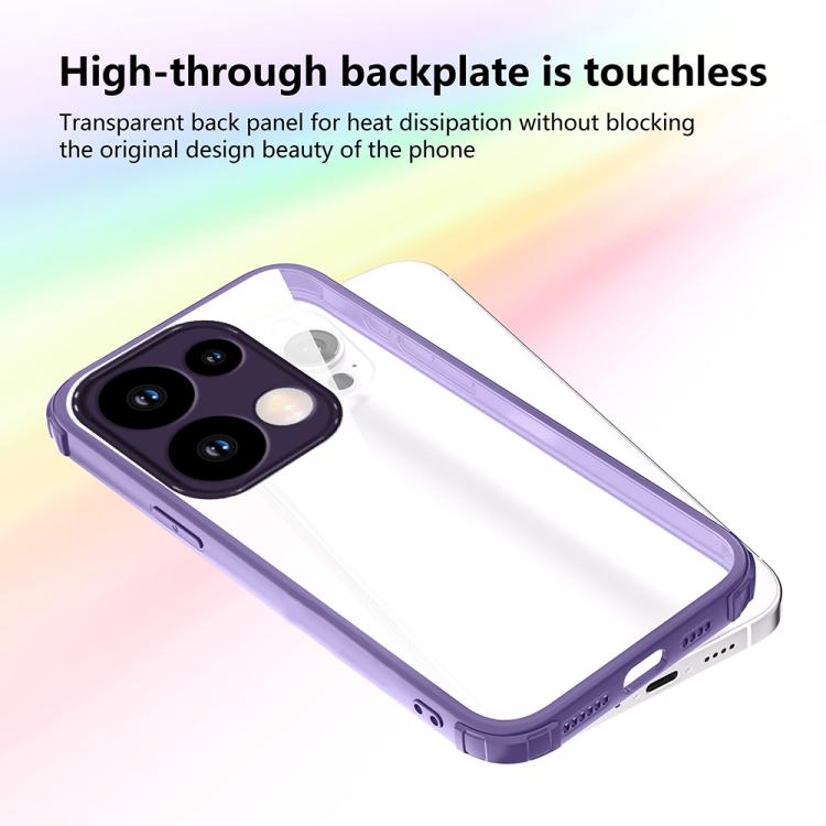 For Xiaomi Poco M6 Pro 4G Four Corners Shield Shockproof TPU Hybrid PC Phone Case