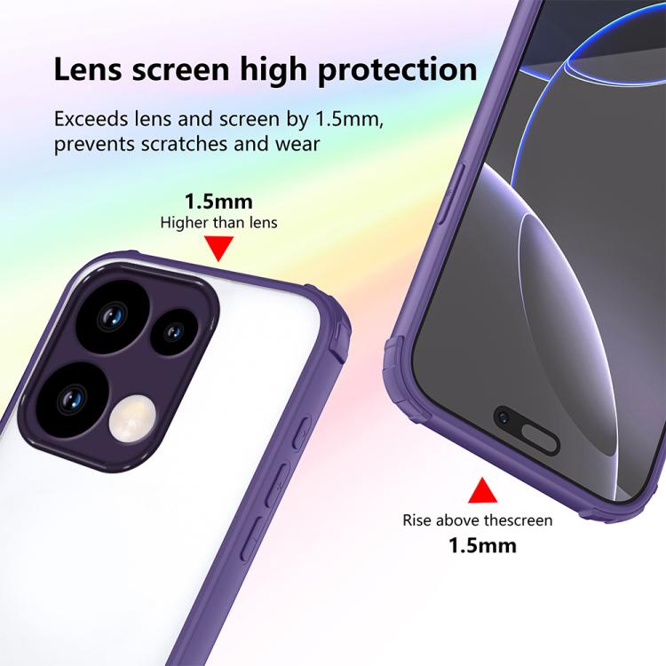 For Xiaomi Poco M6 Pro 4G Four Corners Shield Shockproof TPU Hybrid PC Phone Case