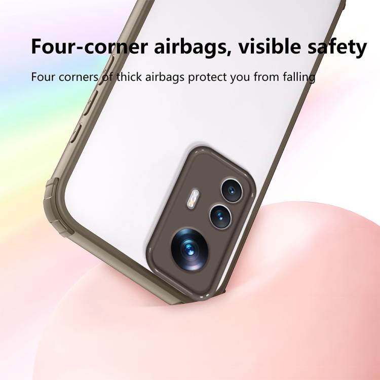 For Xiaomi 12T / 12T Pro Four Corners Shield Shockproof TPU Hybrid PC Phone Case