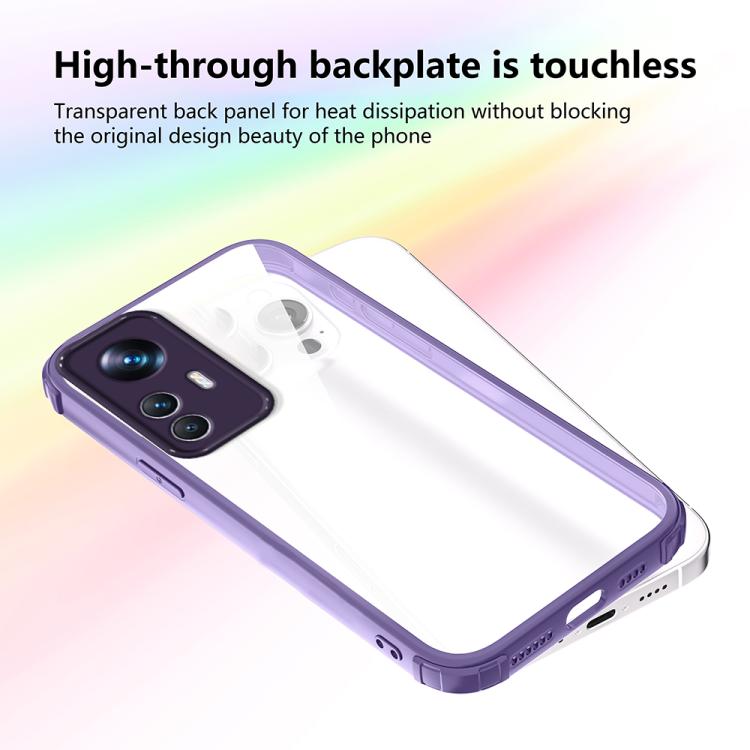 For Xiaomi 12T / 12T Pro Four Corners Shield Shockproof TPU Hybrid PC Phone Case