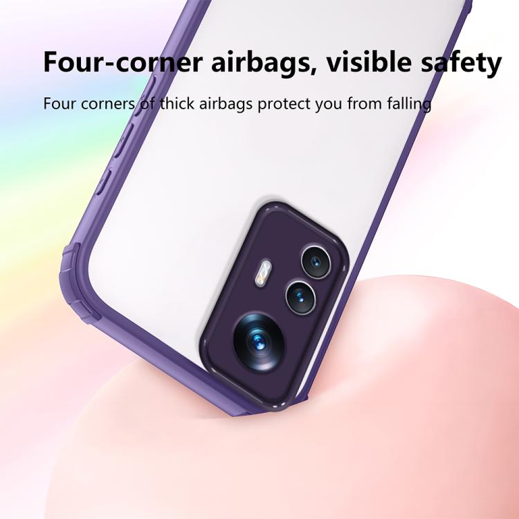 For Xiaomi 12T / 12T Pro Four Corners Shield Shockproof TPU Hybrid PC Phone Case
