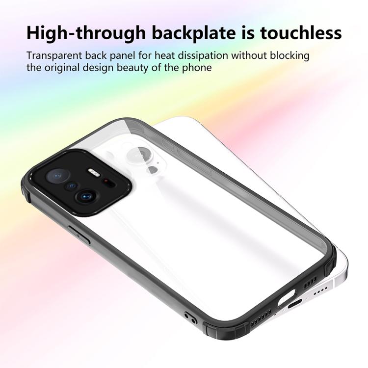 For Xiaomi 11T / 11T Pro Four Corners Shield Shockproof TPU Hybrid PC Phone Case