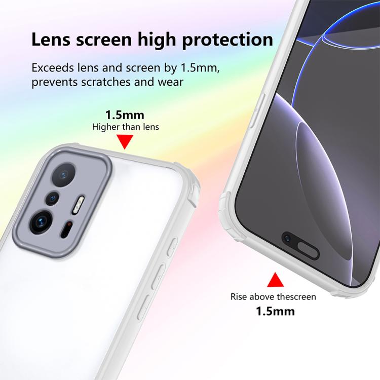 For Xiaomi 11T / 11T Pro Four Corners Shield Shockproof TPU Hybrid PC Phone Case