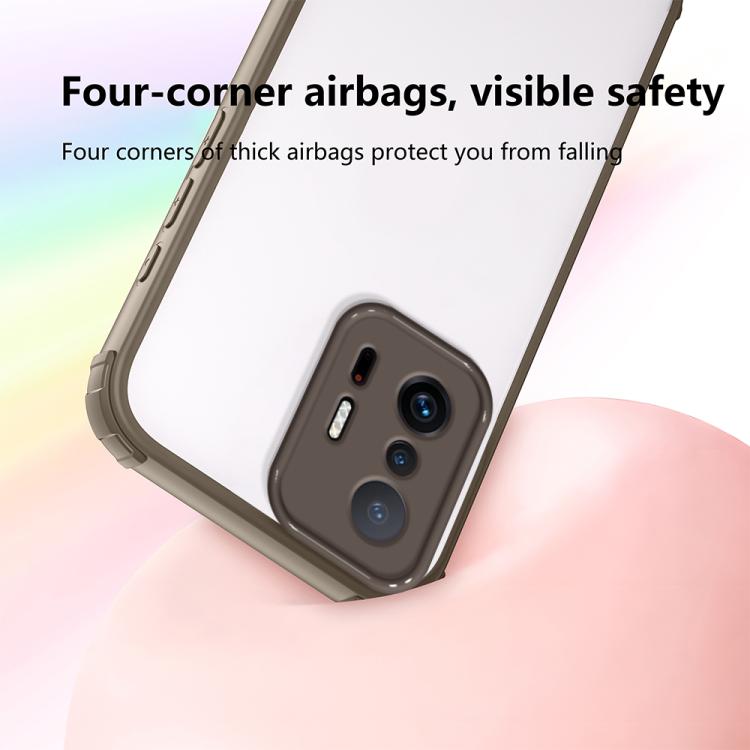 For Xiaomi 11T / 11T Pro Four Corners Shield Shockproof TPU Hybrid PC Phone Case