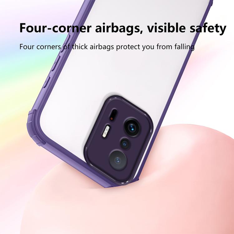 For Xiaomi 11T / 11T Pro Four Corners Shield Shockproof TPU Hybrid PC Phone Case