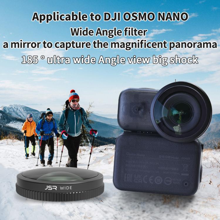 For DJI Osmo Nano JSR Lens Filter, Filter:Wide Lens + Macro 10X