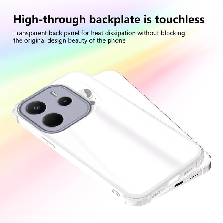 For Redmi Note 14 4G 163.25mm Four Corners Shield Shockproof TPU Hybrid PC Phone Case