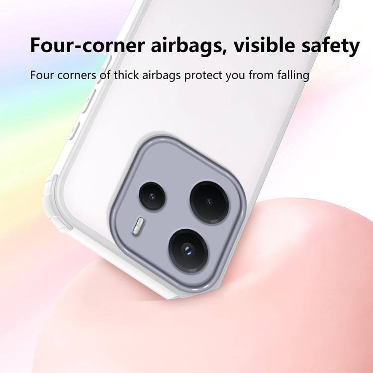 For Redmi Note 14 4G 163.25mm Four Corners Shield Shockproof TPU Hybrid PC Phone Case
