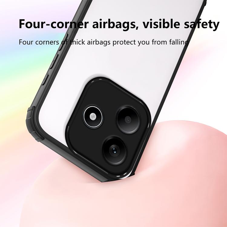 For Redmi Note 14 5G Four Corners Shield Shockproof TPU Hybrid PC Phone Case