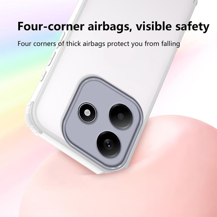 For Redmi Note 14 5G Four Corners Shield Shockproof TPU Hybrid PC Phone Case