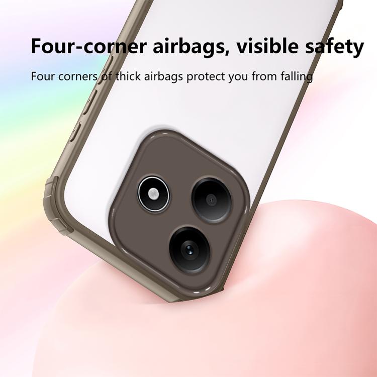 For Redmi Note 14 5G Four Corners Shield Shockproof TPU Hybrid PC Phone Case
