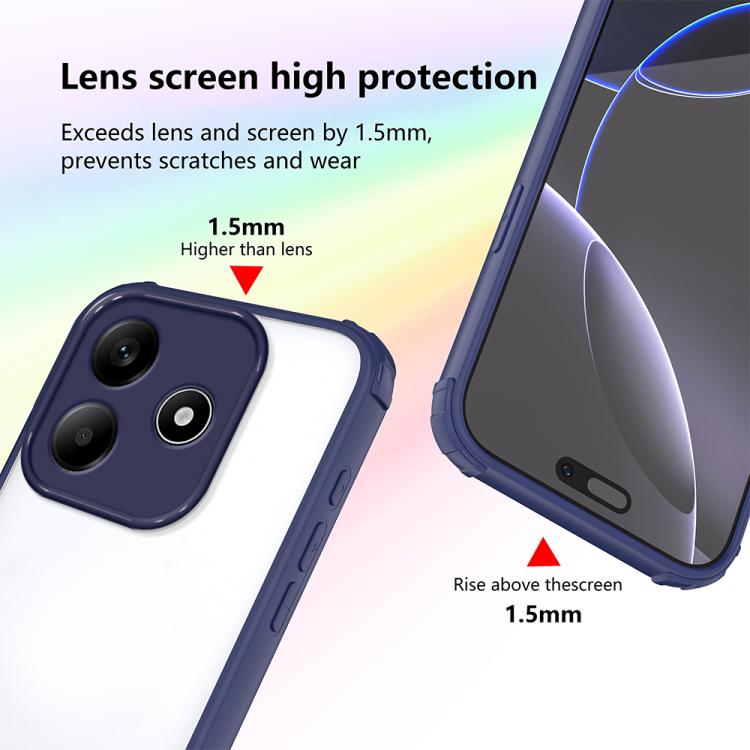 For Redmi Note 14 5G Four Corners Shield Shockproof TPU Hybrid PC Phone Case